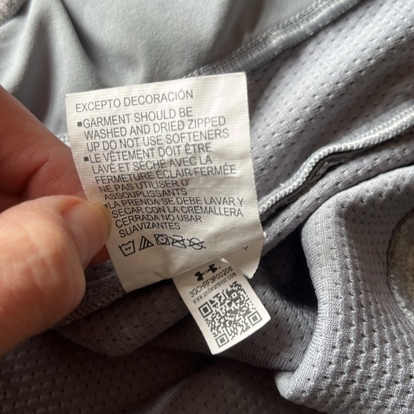 Under Armour Loose Grey ColdGear Zip Up 4XL - Picture 5 of 8